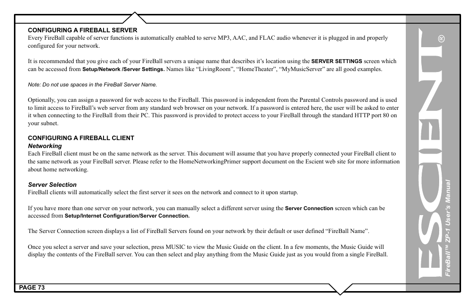Escient ZP-'1 User Manual | Page 73 / 77