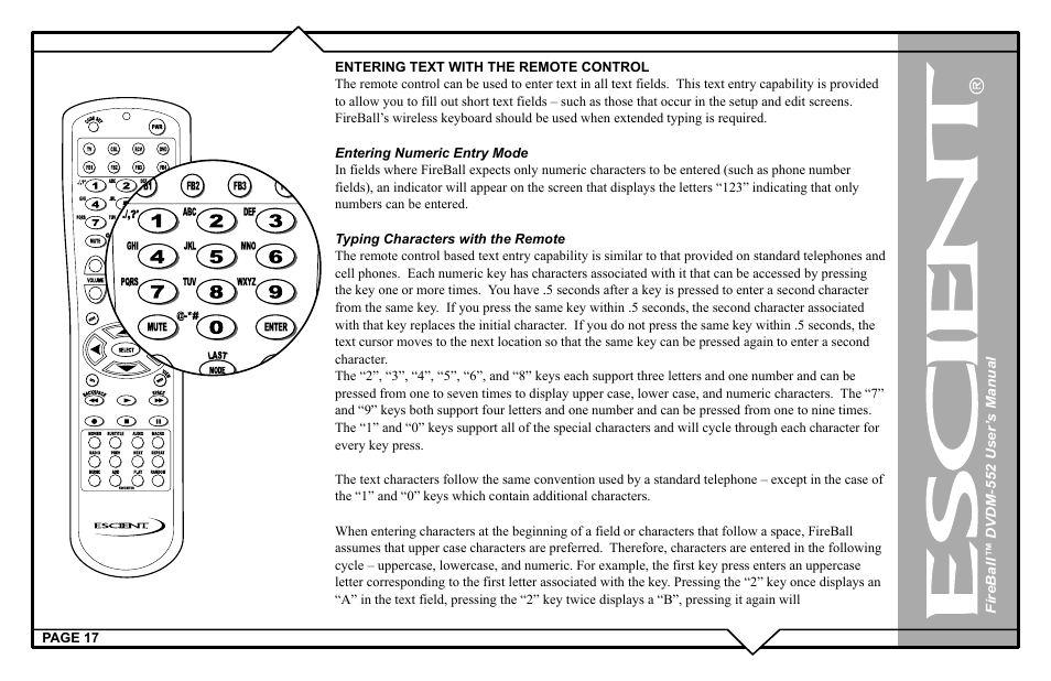 Escient DVDN-552 User Manual | Page 17 / 125