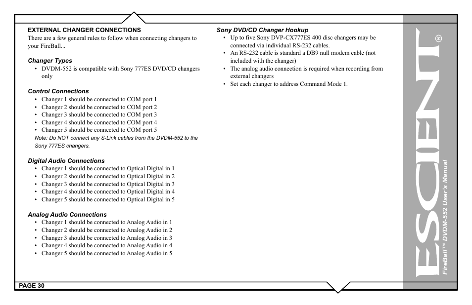 Escient DVDN-552 User Manual | Page 30 / 125