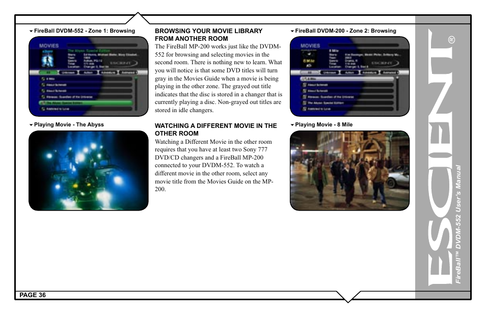 Escient DVDN-552 User Manual | Page 36 / 125