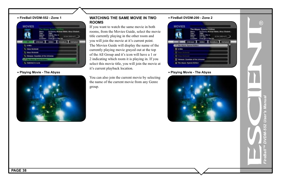 Escient DVDN-552 User Manual | Page 38 / 125