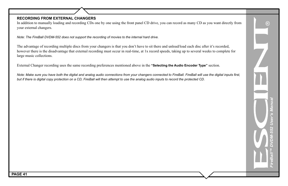 Escient DVDN-552 User Manual | Page 41 / 125