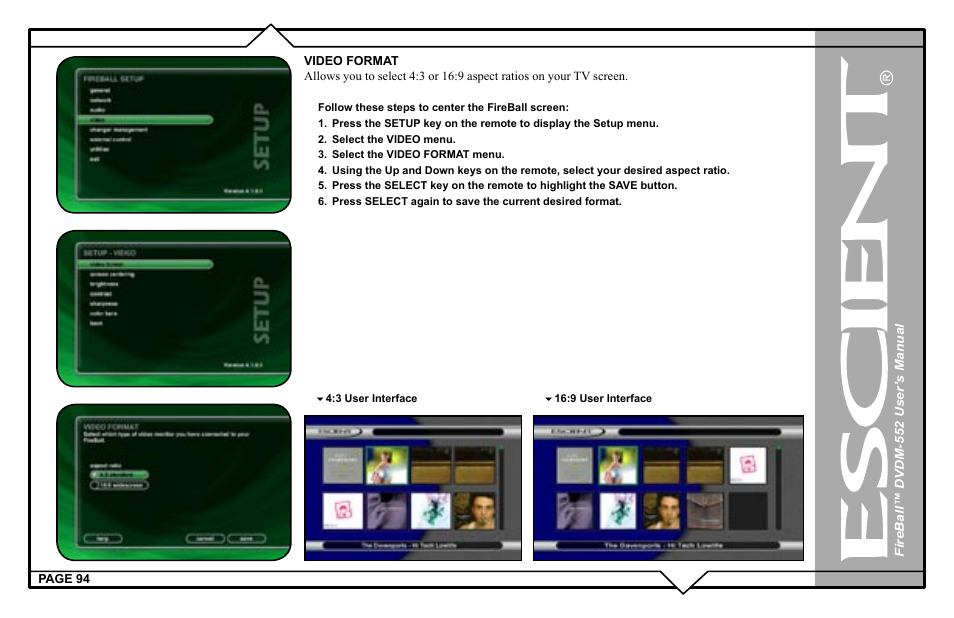 Escient DVDN-552 User Manual | Page 94 / 125