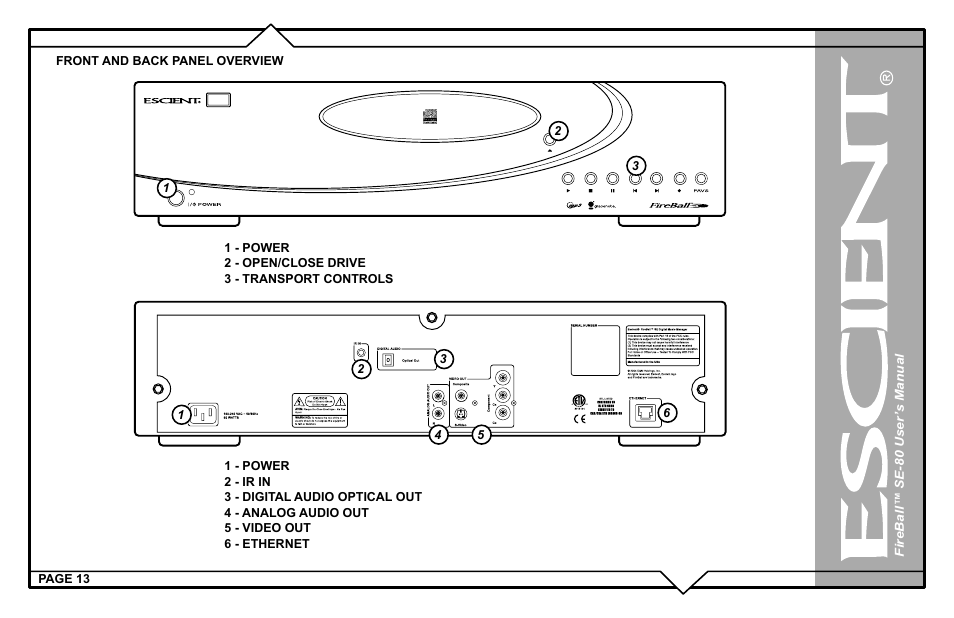 Escient SE-80 User Manual | Page 13 / 92