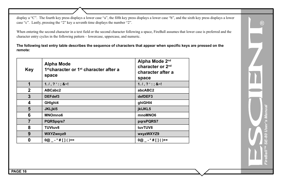 Escient SE-80 User Manual | Page 16 / 92