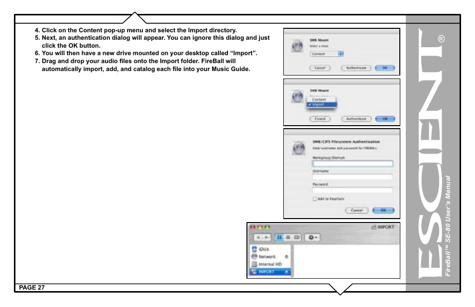 Escient SE-80 User Manual | Page 27 / 92
