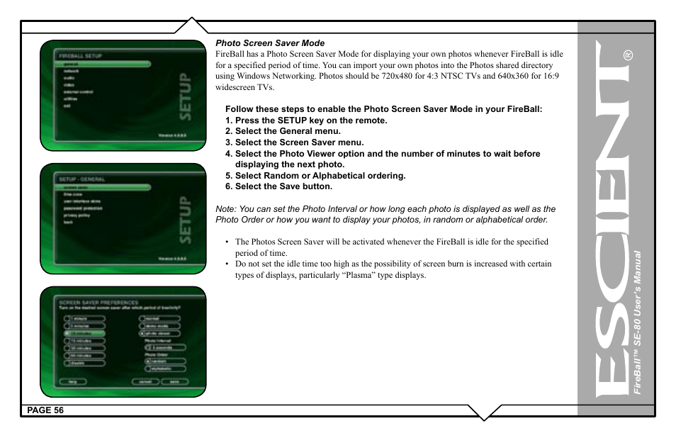 Escient SE-80 User Manual | Page 56 / 92