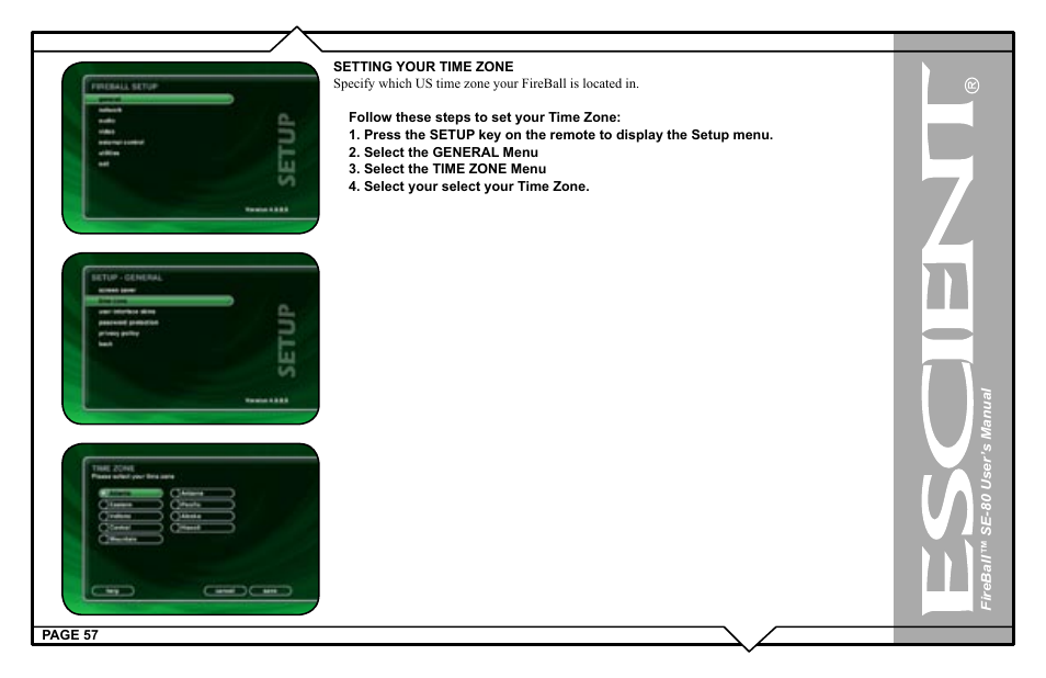 Escient SE-80 User Manual | Page 57 / 92