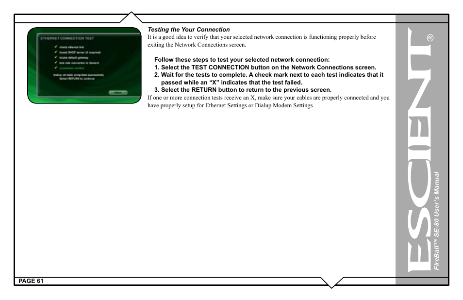 Escient SE-80 User Manual | Page 61 / 92