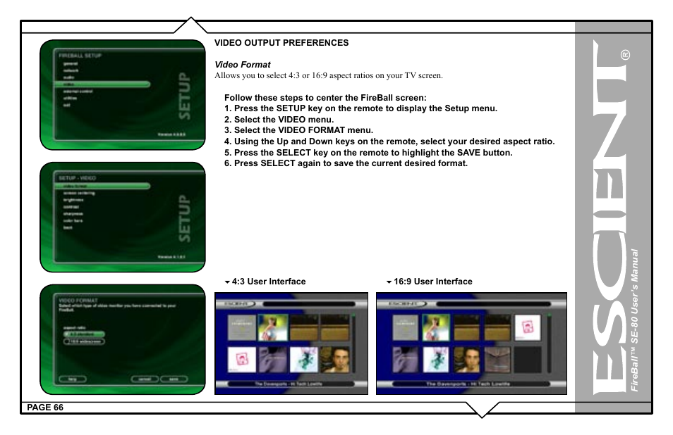 Escient SE-80 User Manual | Page 66 / 92