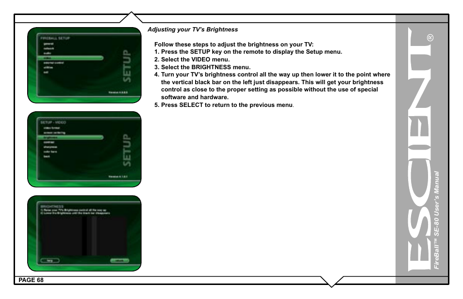 Escient SE-80 User Manual | Page 68 / 92