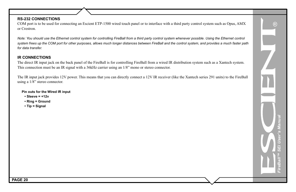 Escient FireBall Media Management system User Manual | Page 20 / 98