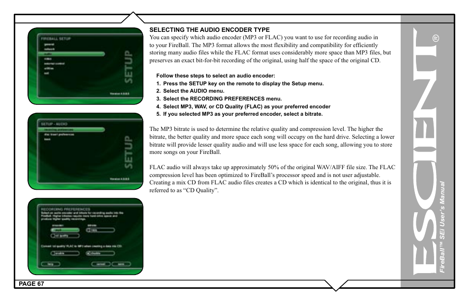 Escient FireBall Media Management system User Manual | Page 67 / 98