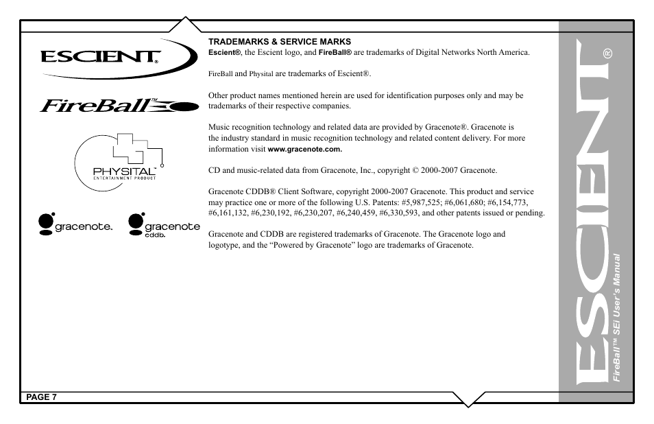 Escient FireBall Media Management system User Manual | Page 7 / 98