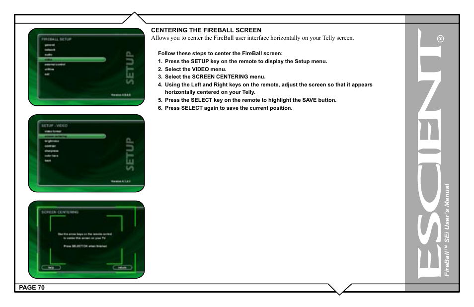 Escient FireBall Media Management system User Manual | Page 70 / 98