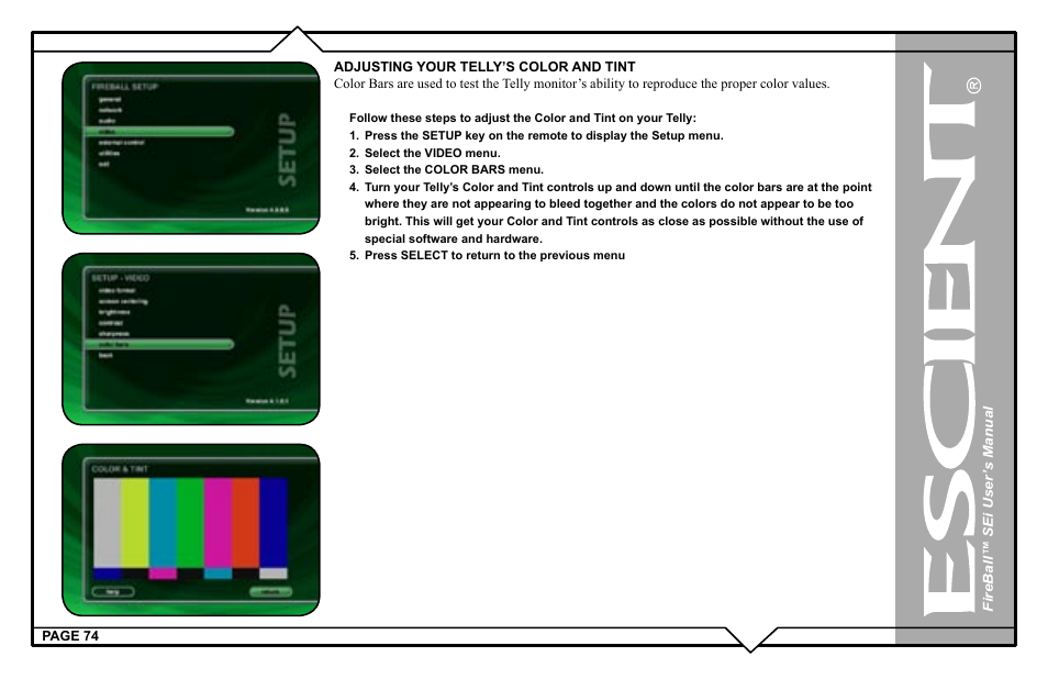 Escient FireBall Media Management system User Manual | Page 74 / 98