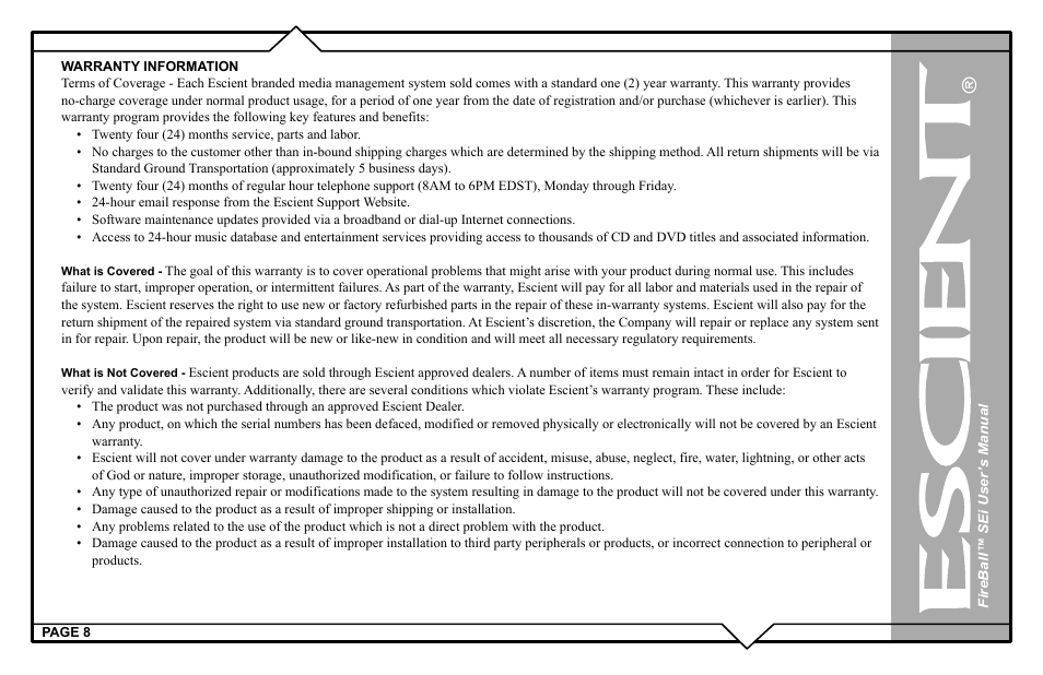 Escient FireBall Media Management system User Manual | Page 8 / 98