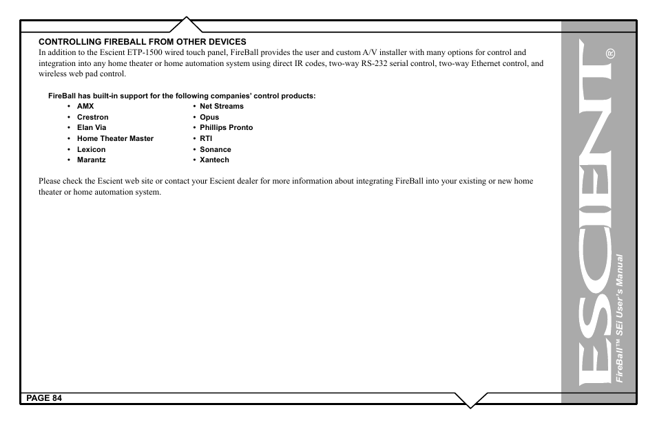 Escient FireBall Media Management system User Manual | Page 84 / 98