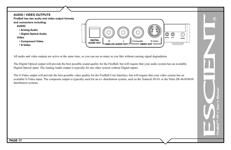 Escient M51001-01A1 User Manual | Page 17 / 77