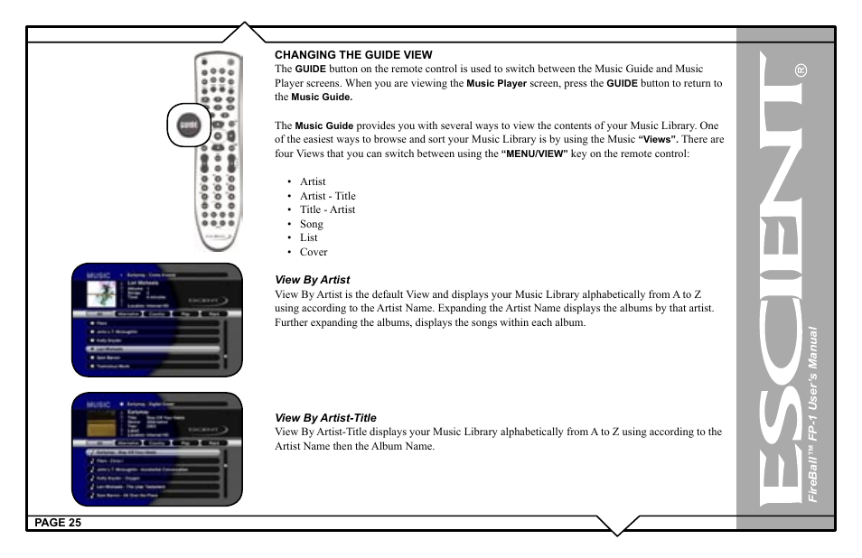 Escient M51001-01A1 User Manual | Page 25 / 77