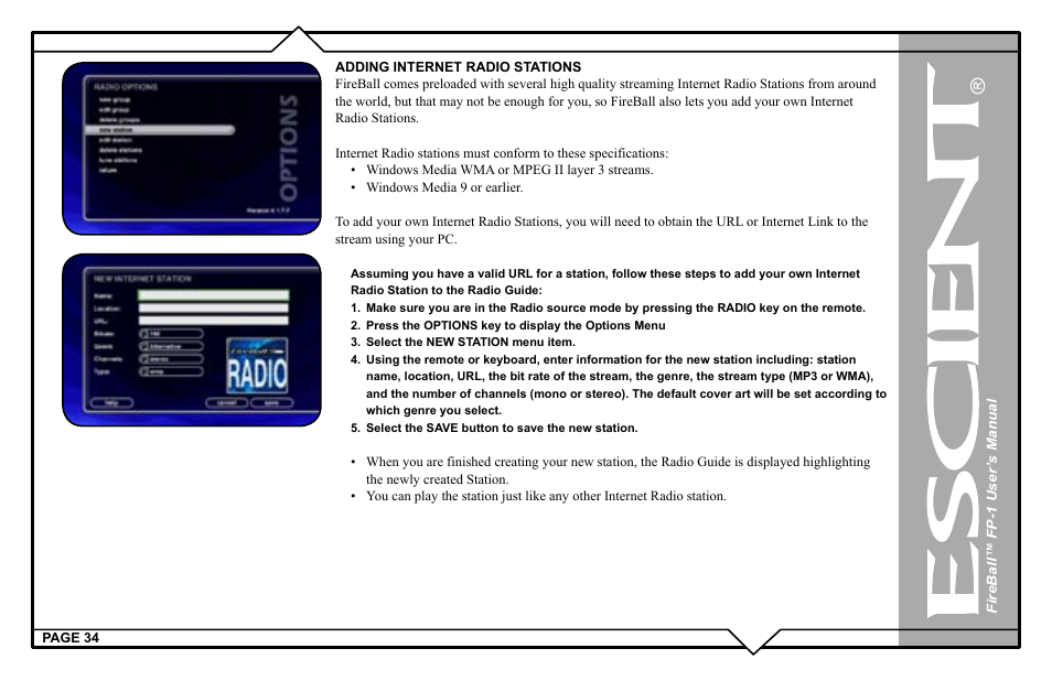 Escient M51001-01A1 User Manual | Page 34 / 77