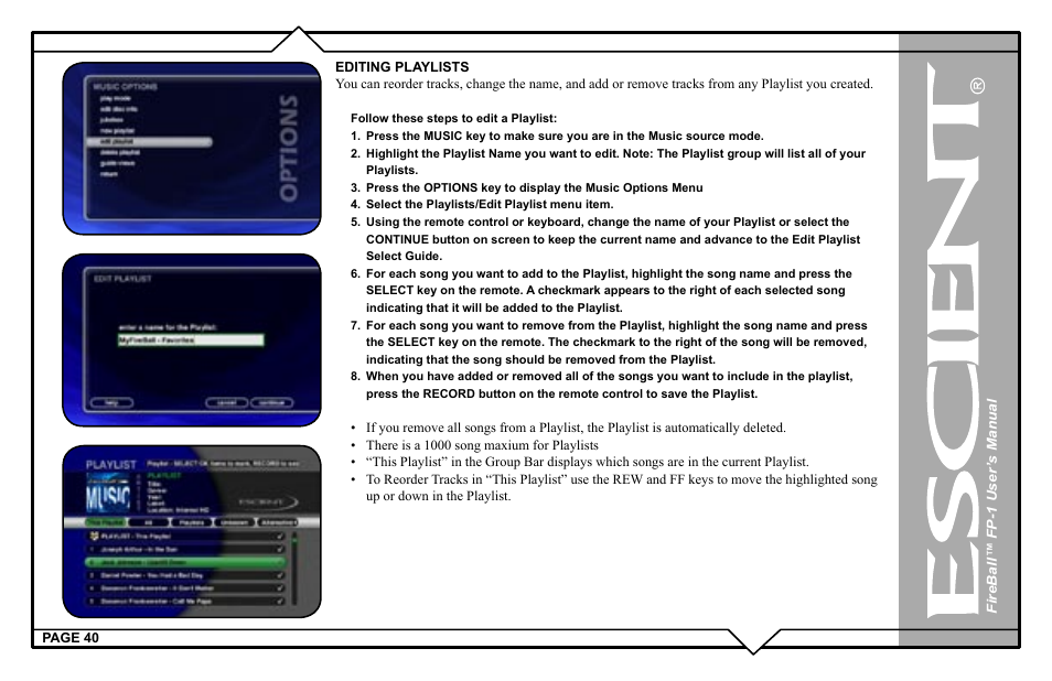 Escient M51001-01A1 User Manual | Page 40 / 77