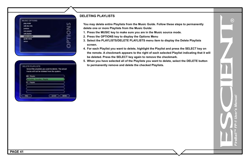 Escient M51001-01A1 User Manual | Page 41 / 77