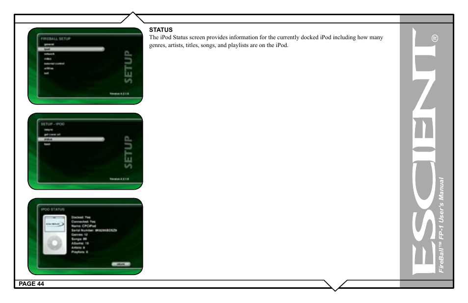 Escient M51001-01A1 User Manual | Page 44 / 77