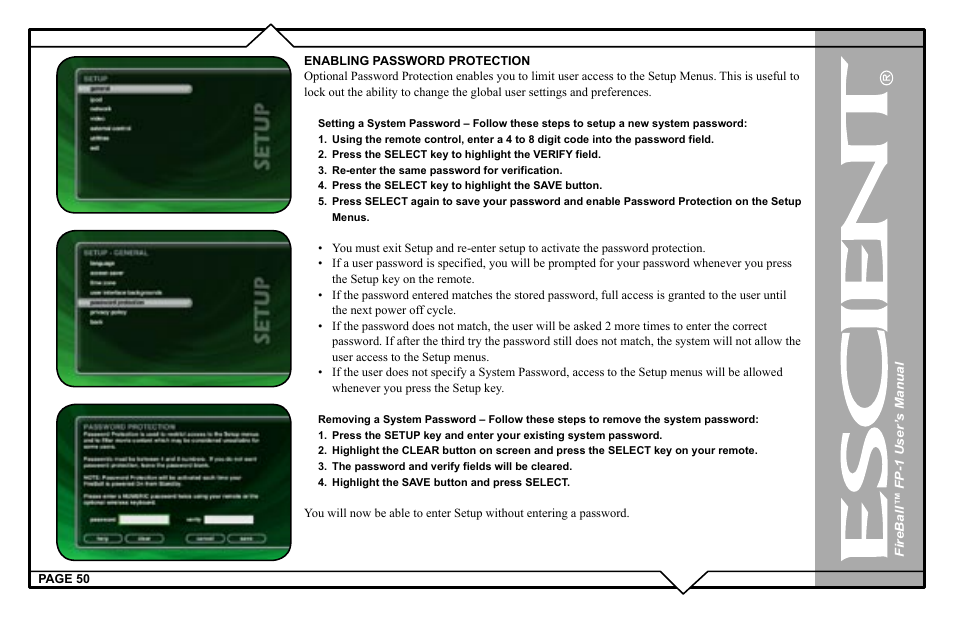 Escient M51001-01A1 User Manual | Page 50 / 77