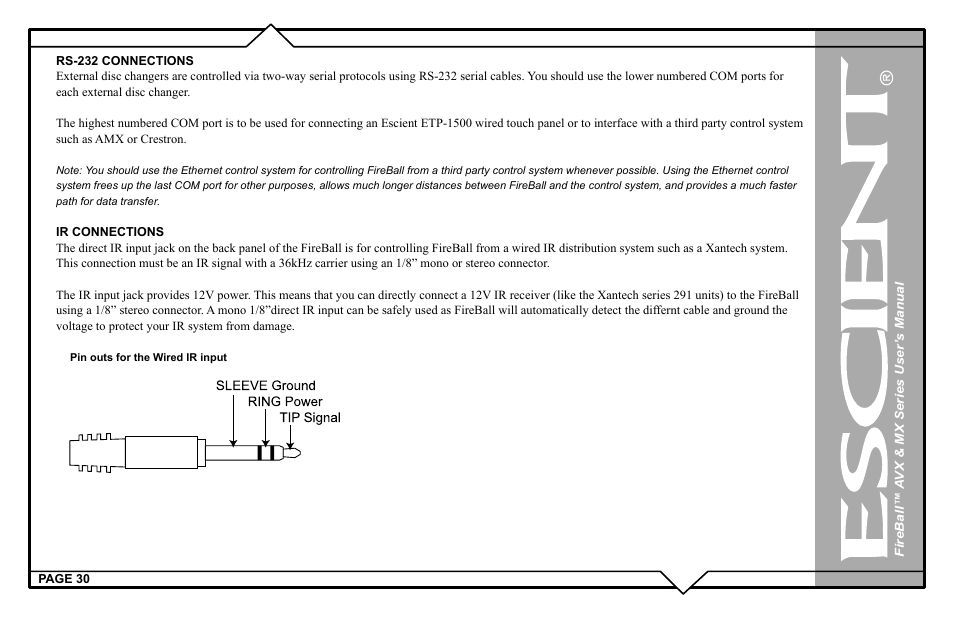 Escient FireBall AVX User Manual | Page 30 / 132