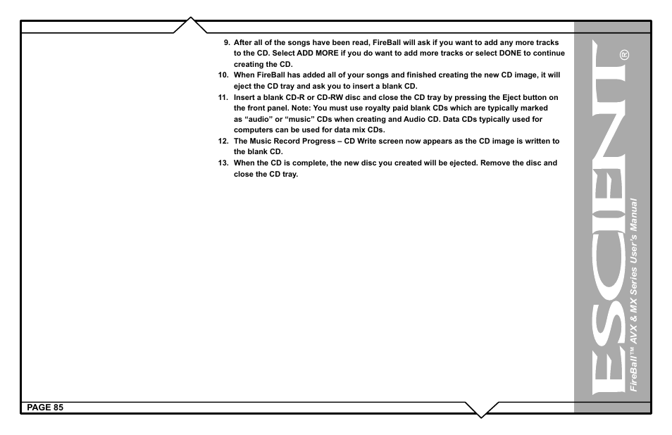 Escient FireBall AVX User Manual | Page 85 / 132