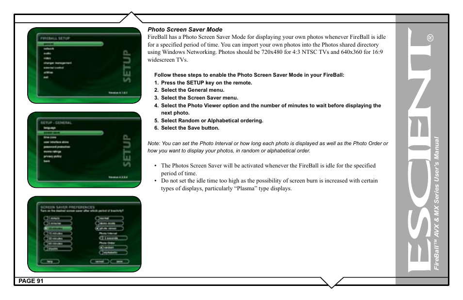 Escient FireBall AVX User Manual | Page 91 / 132