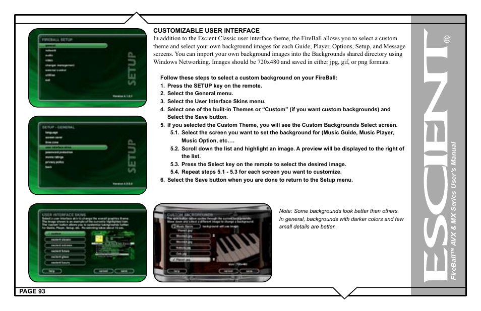 Escient FireBall AVX User Manual | Page 93 / 132