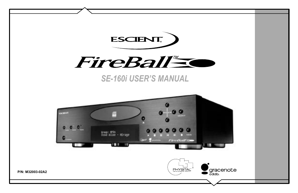 Escient SE-160i User Manual | 98 pages