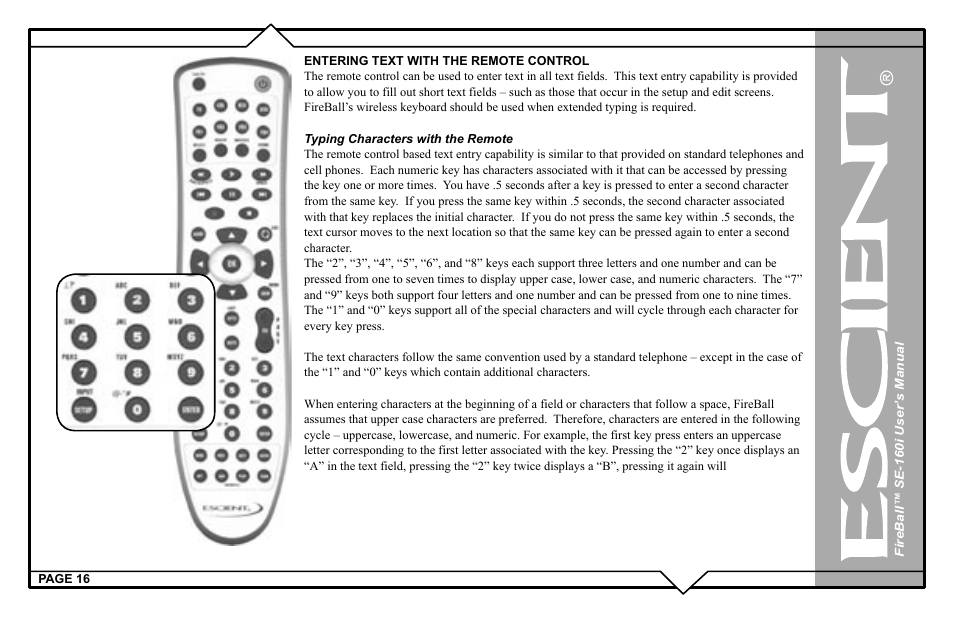 Escient SE-160i User Manual | Page 16 / 98