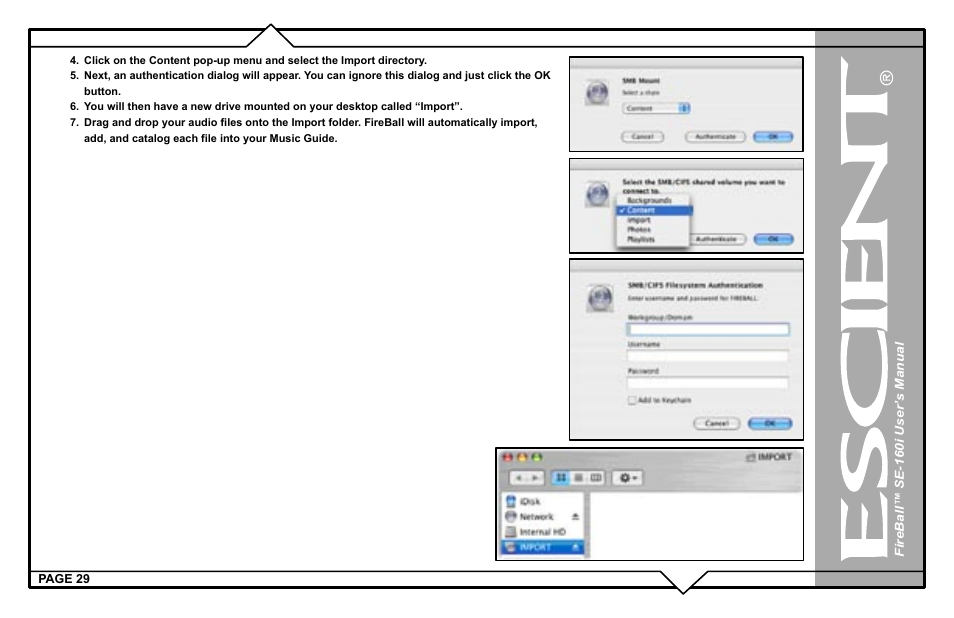 Escient SE-160i User Manual | Page 29 / 98