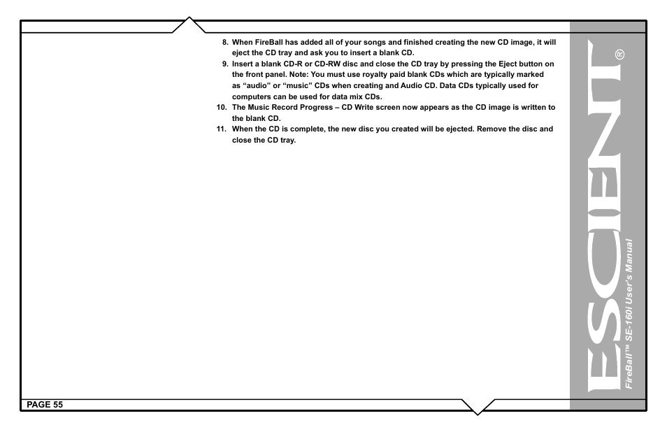 Escient SE-160i User Manual | Page 55 / 98