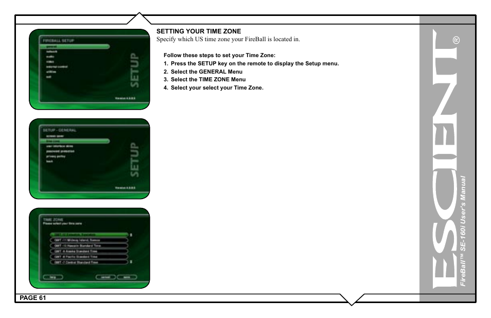 Escient SE-160i User Manual | Page 61 / 98