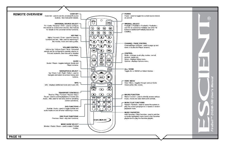 Escient DVDM-100 User Manual | Page 16 / 107