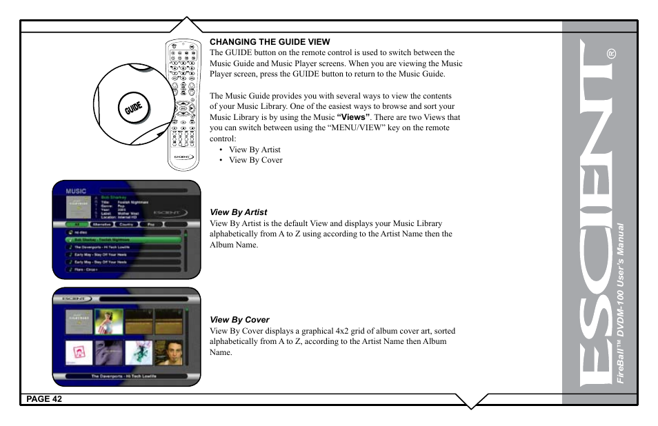 Escient DVDM-100 User Manual | Page 42 / 107