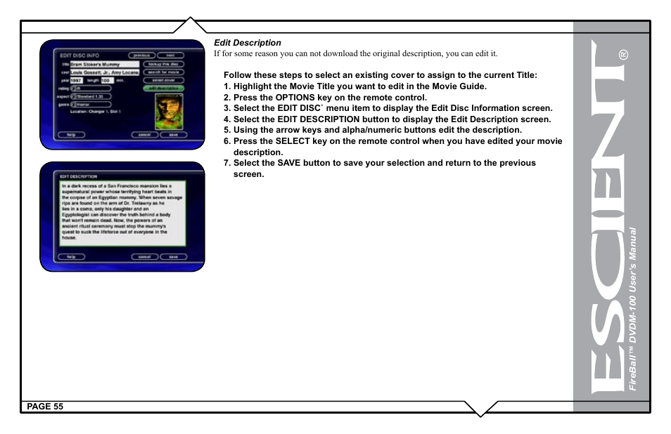 Escient DVDM-100 User Manual | Page 55 / 107