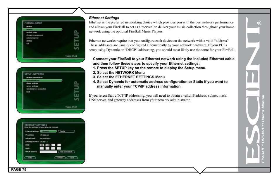 Escient DVDM-100 User Manual | Page 75 / 107