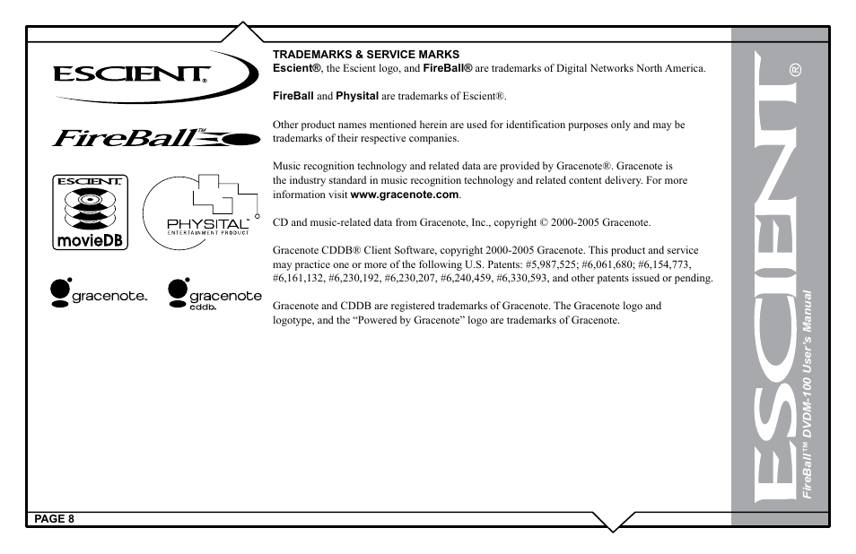 Escient DVDM-100 User Manual | Page 8 / 107