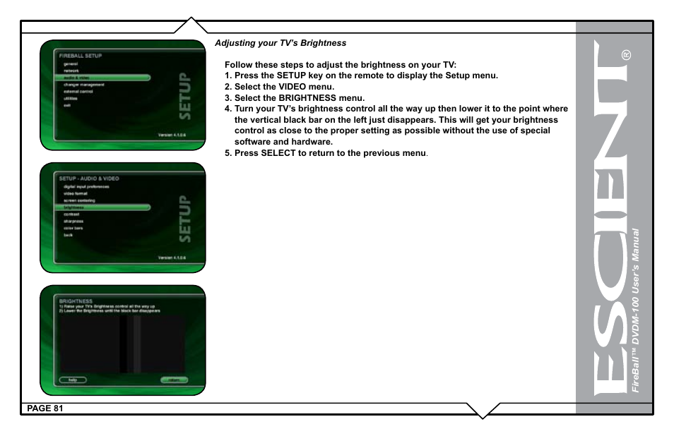 Escient DVDM-100 User Manual | Page 81 / 107