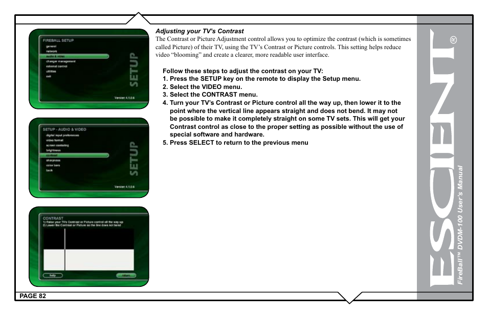 Escient DVDM-100 User Manual | Page 82 / 107