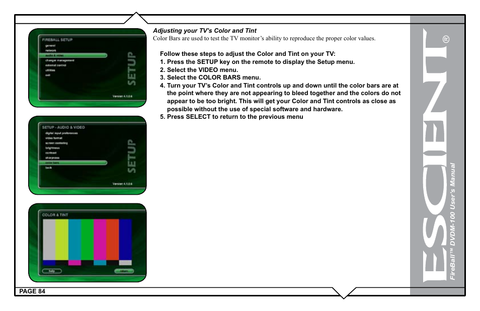 Escient DVDM-100 User Manual | Page 84 / 107