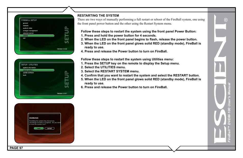 Escient DVDM-100 User Manual | Page 97 / 107