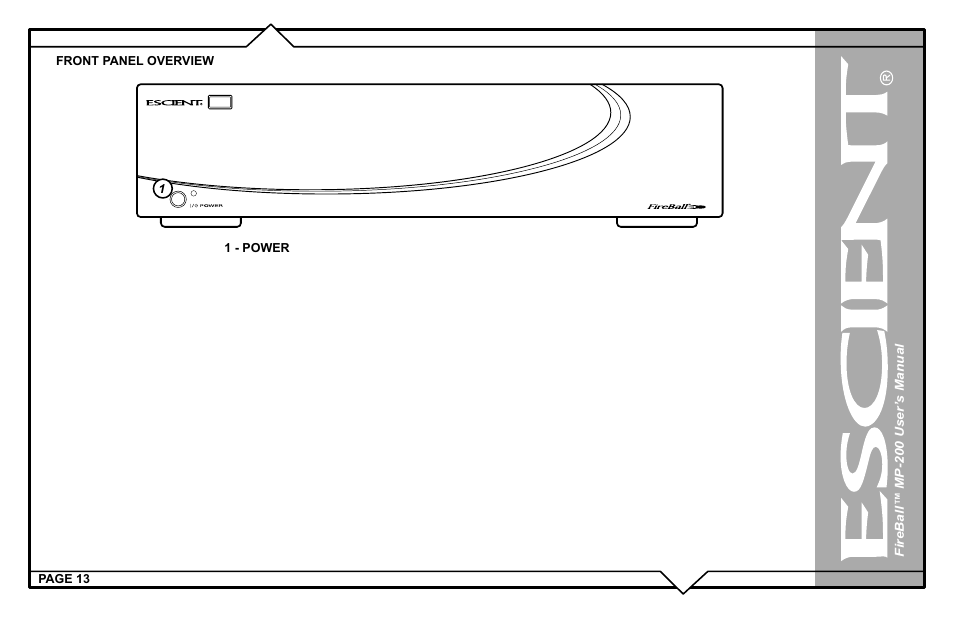 Escient MP-200 User Manual | Page 13 / 93
