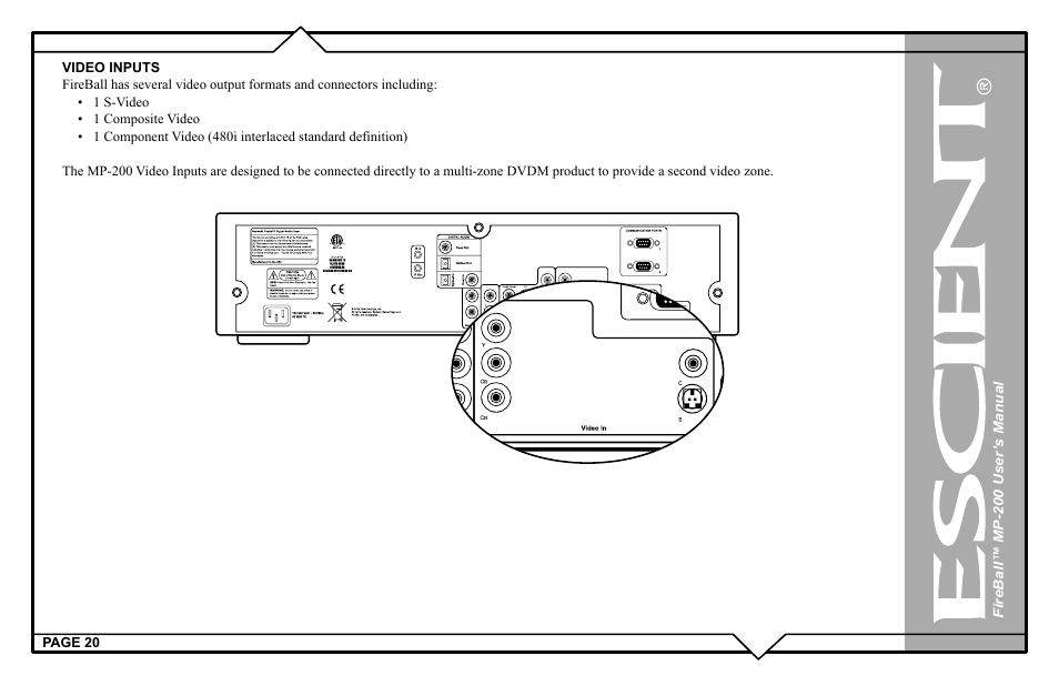 Escient MP-200 User Manual | Page 20 / 93