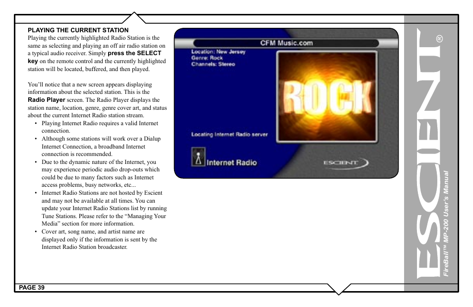 Escient MP-200 User Manual | Page 39 / 93